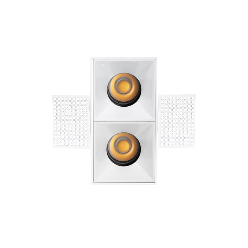 ART-SQF-180x2 LED светильник встраиваемый безрамочный полуповоротный Downlight   -  Встраиваемые светильники 